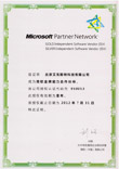 微软金牌能力合作伙伴证书